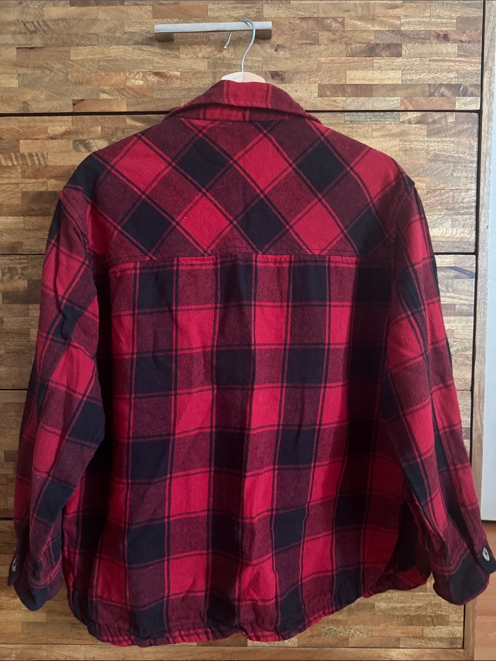 Lucky Brand Red and Black Plaid Button-Down Shirt - Picture 6 of 9